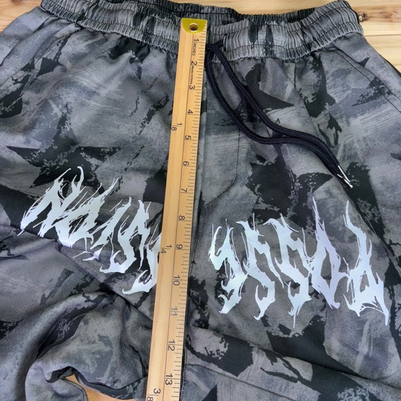 ROMWE Street Life Pants Mens Medium Camouflage Star Print Wide Leg Cargo Pants - Picture 12 of 12